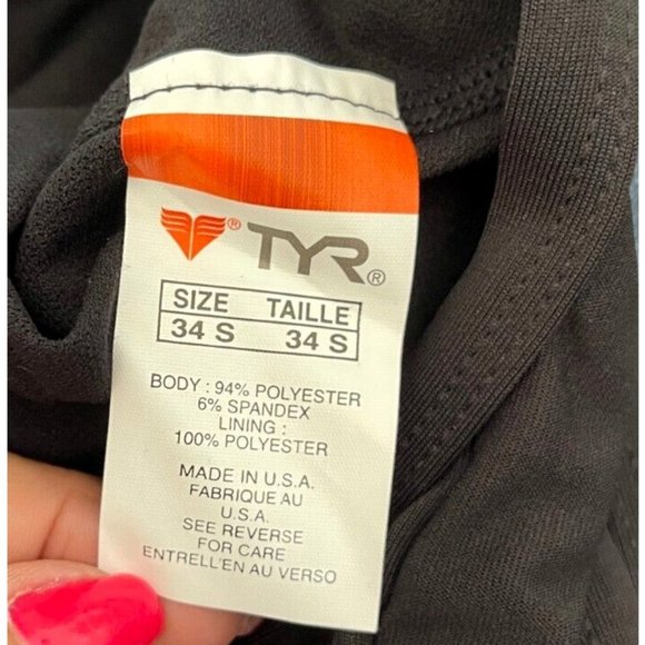 TYR DuraFast Elite ZION Lion DiamondFit One Piece Swimsuit Green Size 34 S - Picture 6 of 9